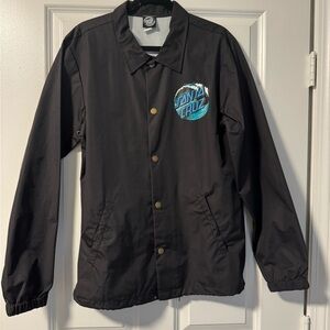Black Santa Cruz windbreaker